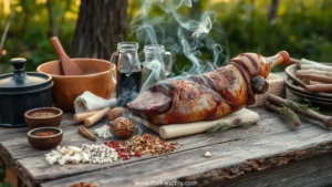 smoked deer shoulder