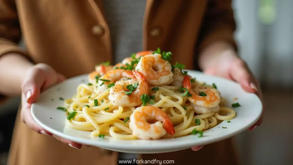 chicken and shrimp alfredo