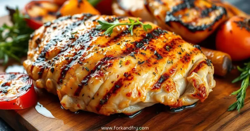 grilled bone in chicken breast