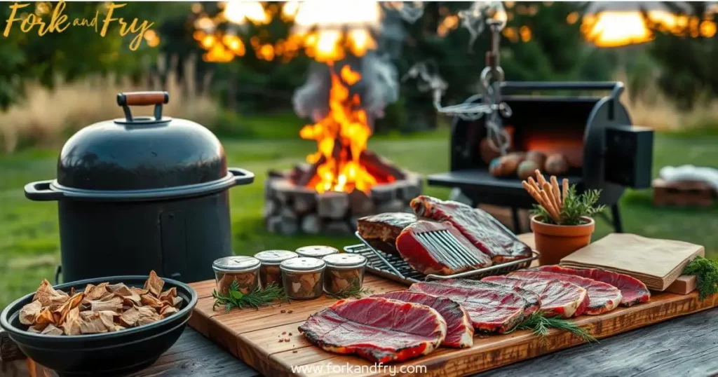 smoking venison