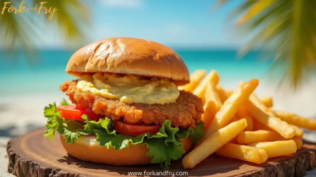 Fork and Fry grouper fish sandwich